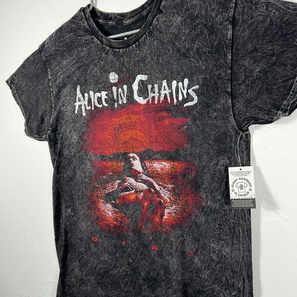 🔥🔥 “NWT” ALICE IN CHAINS Band Dirt Tour Concert Tee Black Acid Wash Sz Lg - NE - Picture 4 of 9